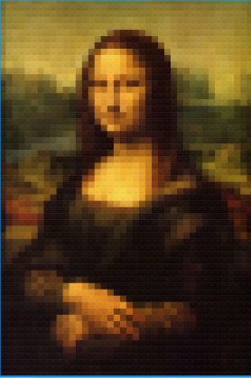 The Mona Lisa in LEGO version